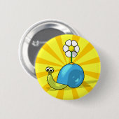 SUNFLOWER SNAIL Button (Voorkant /achterkant)