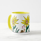 "Sunflower Snail Little Friends" Mug (Devant gauche)