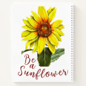 Sunflower Spiral Notebook Notitieboek (Achterkant)
