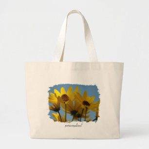 Sunflower Splash Bag Grote Tote Bag