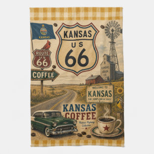 Sunflower State Coffee Kitchen Americana Theedoek