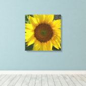 Sunflower Stretched Canvas Print (Insitu (Houten vloer))