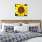 Sunflower Stretched Canvas Print (Insitu (Slaapkamer))