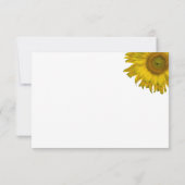 Sunflower Stripe Mariage Flat Merci Notes (Dos)