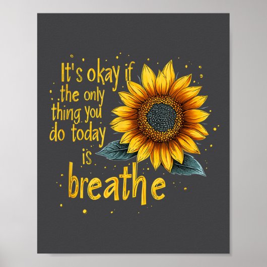 Sunflower Suicide Awareness Poster (Voorkant)