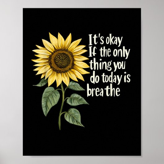 Sunflower Suicide Awareness  Poster (Voorkant)