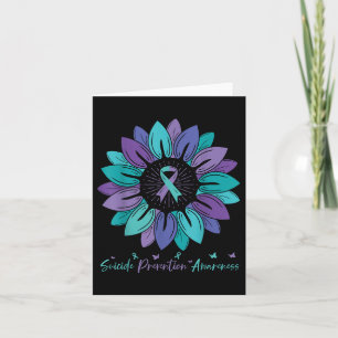 Sunflower Suicide Prevention Awareness Month Kaart