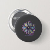 Sunflower Suicide Prevention Awareness Week Teal P Ronde Button 5,7 Cm (Voorkant /achterkant)