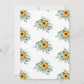 Sunflower Sunshine Baby shower automne Invitation (Dos)