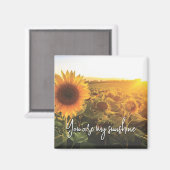 Sunflower Sunshine Magneet (Voorkant / Achterkant)