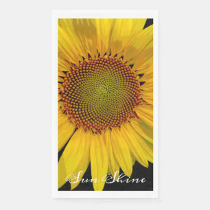 SUNFLOWER SUNSHINE PAPER GUEST TOWEL SERVET