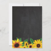 Sunflower Surprise 15e anniversaire Invitation (Dos)