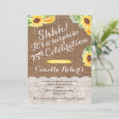 Sunflower surprise 75e anniversaire invitations po (Debout devant)