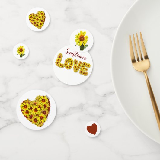 Sunflower Table Confetti (Groupe)