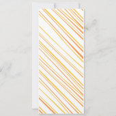 Sunflower Tea Length Wedding Invitation Kaart (Achterkant)