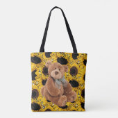 Sunflower Teddy BearTote Draagtas (Achterkant)