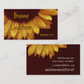 SUNFLOWER-template voor visitekaartjes (Voorkant / Achterkant)