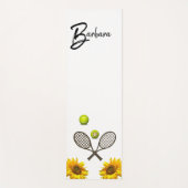 Sunflower Tennis Yoga Mat (Voorkant)