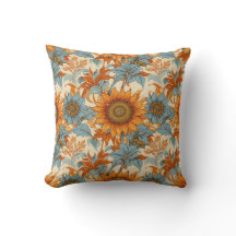 Sunflower Throw Pillow