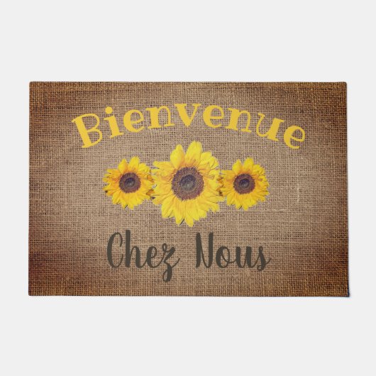 Sunflower trio - Frans Welkom Deurmat (Voorkant)