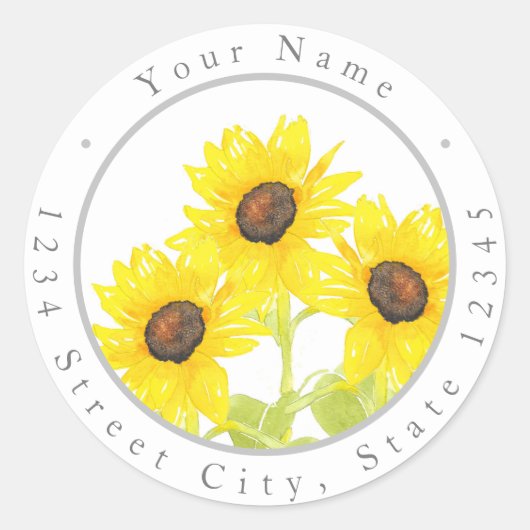 =Sunflower Trio Labels (Voorkant)