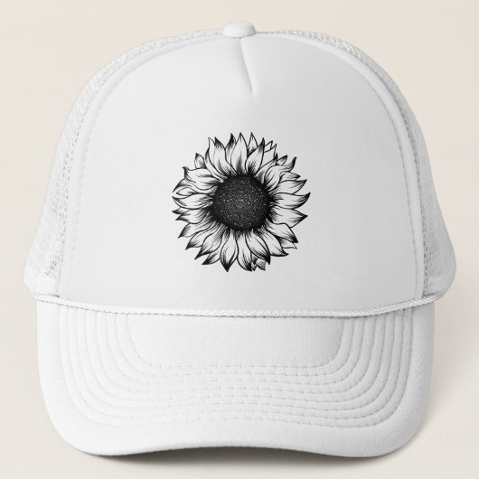 Sunflower Trucker Hat Pet (Voorkant)
