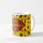 Sunflower Valentine's Day Mug (Devant droit)