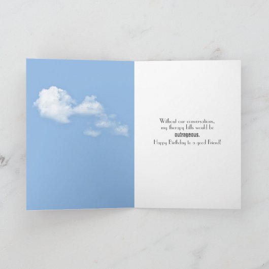 sunflower verjaardag voor vriend kaart (Binnen)