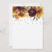 Sunflower watercolor Invitation (Dos)