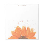Sunflower Watercolor  Notitieblok (Voorkant)