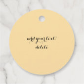 Sunflower watercolor white rose wedding bedankjes labels (Achterkant)