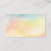 Sunflower Watercolor Yoga Instructeur Carte de vis (Dos)