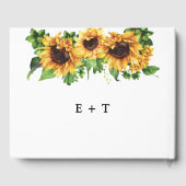 Sunflower Weddenboek Gastenboek (Achterkant)