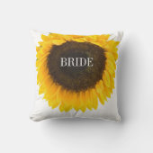 Sunflower Weddenbride Pillow Kussen (Voorkant)
