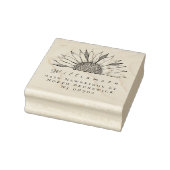  Sunflower Whimsical Name Return Address Rubberstempel (Stempel)