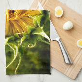 Sunflower Whirl Theedoek (Quarter Fold)