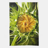 Sunflower Whirl Theedoek (Verticaal)