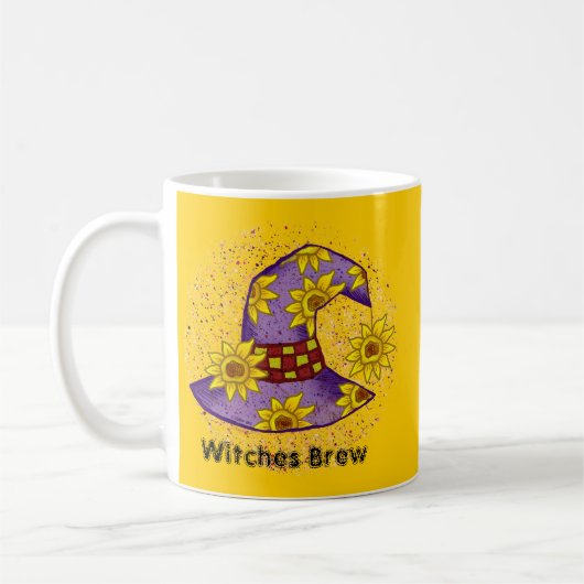 Sunflower Witch Witches Brew aangepaste mokken (Links)