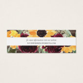 Sunflower Wood Mariage Website Insérer des cartes (Devant)