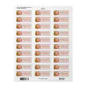 Sunflower Wreath Happy Thanksgiving Etiket (Full Sheet)