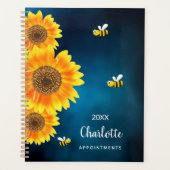 Sunflowers abeilles jaunes bleu nom du ciel (Devant)