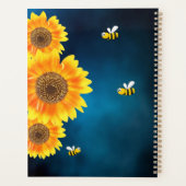 Sunflowers abeilles jaunes bleu nom du ciel (Dos)