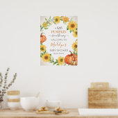 Sunflowers & Affiche de bienvenue Citrouille (Cuisine)