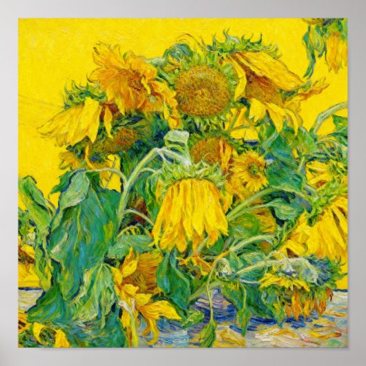 Sunflowers After Van Gogh Poster (Voorkant)