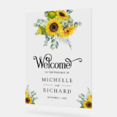 Sunflowers and Eucalyptus Wedding Welcome (Angle)