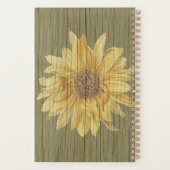 Sunflowers and Wood Wedding Planner (Dos)