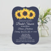 Sunflowers Bridal Showbacks Invitations Pays Bleu (Debout devant)