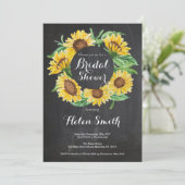 Sunflowers Bridal Showboard Invitation (Debout devant)