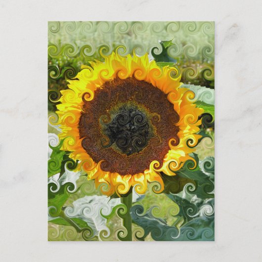 SUNFLOWERS BRIEFKAART (Voorkant)