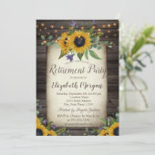 Sunflowers Brown Bois Retraite Invitation (Debout devant)